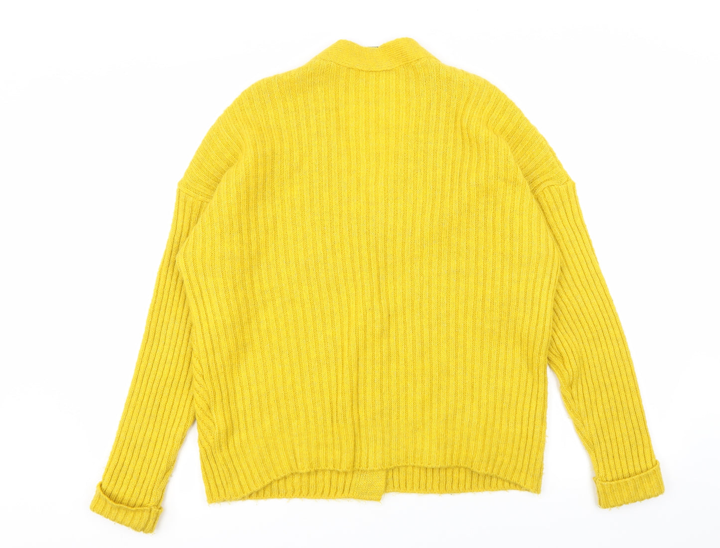Primark Womens Yellow   Cardigan Jumper Size 14
