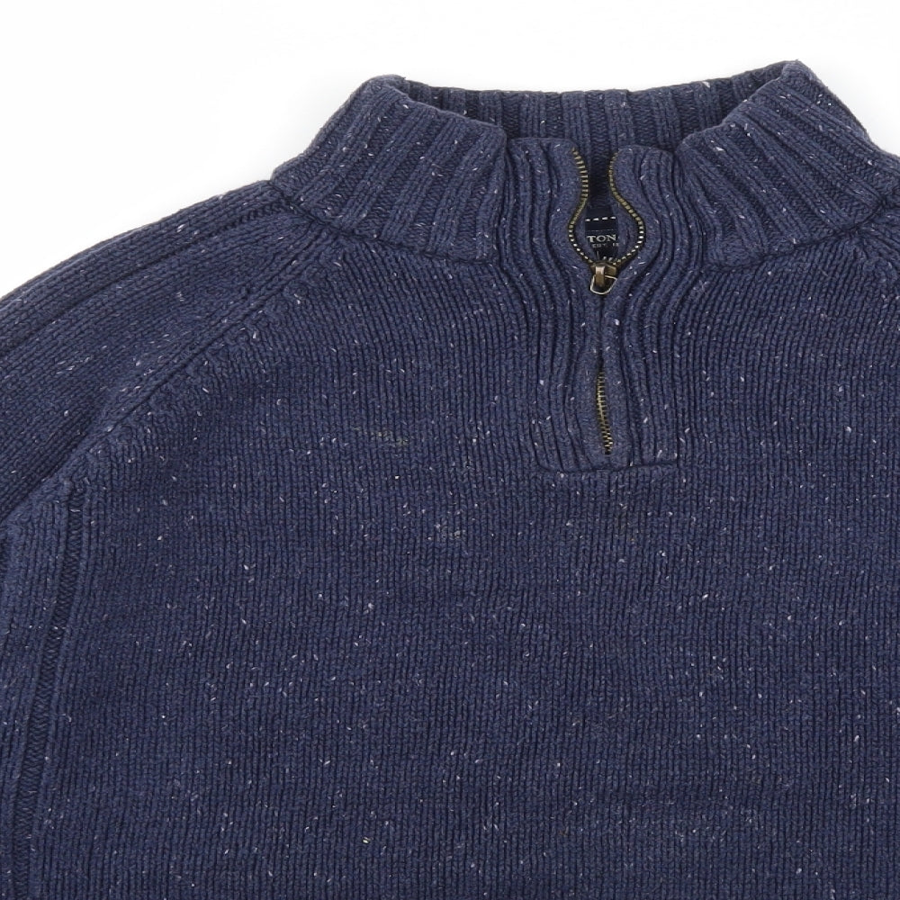 BOSTON CREW Mens Blue   Pullover Sweatshirt Size XL