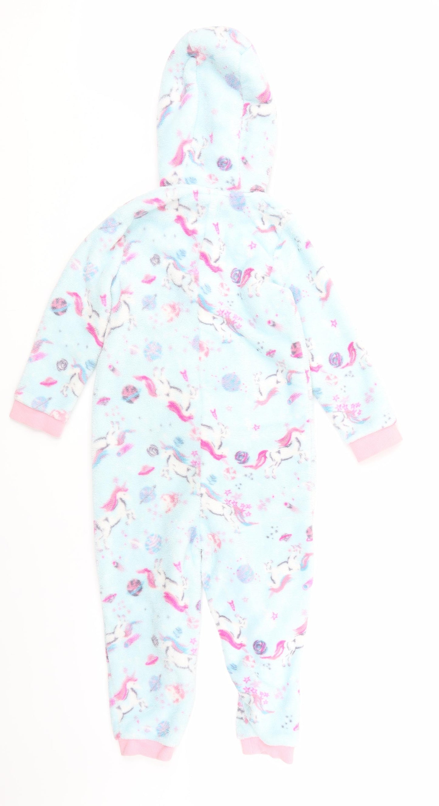 Monsoon Girls Blue Animal Print   One Piece Size 5-6 Years