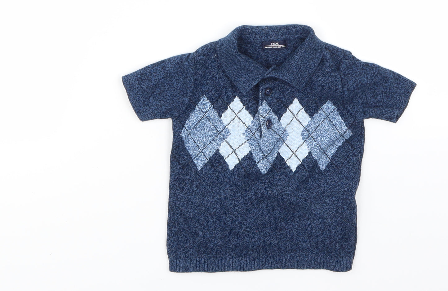 NEXT Boys Blue   Basic Polo Size 6-9 Months