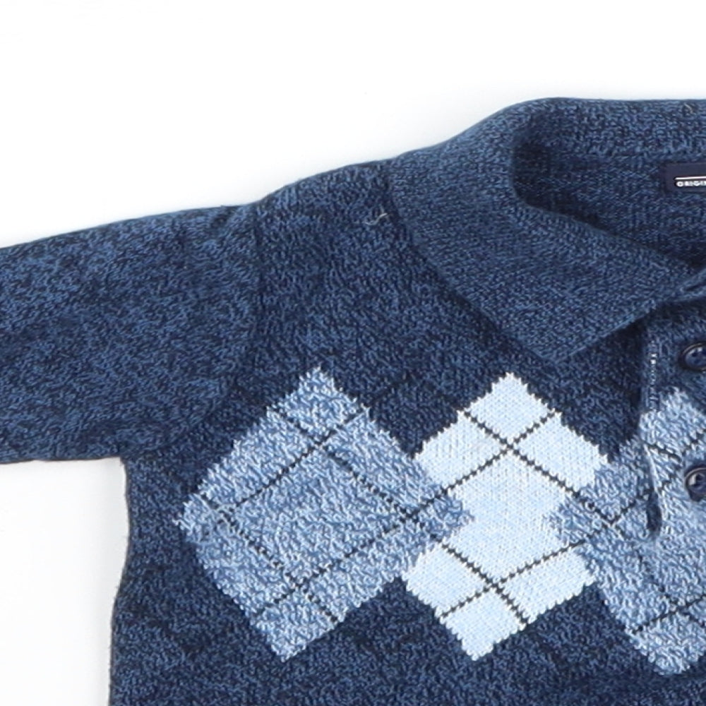 NEXT Boys Blue   Basic Polo Size 6-9 Months