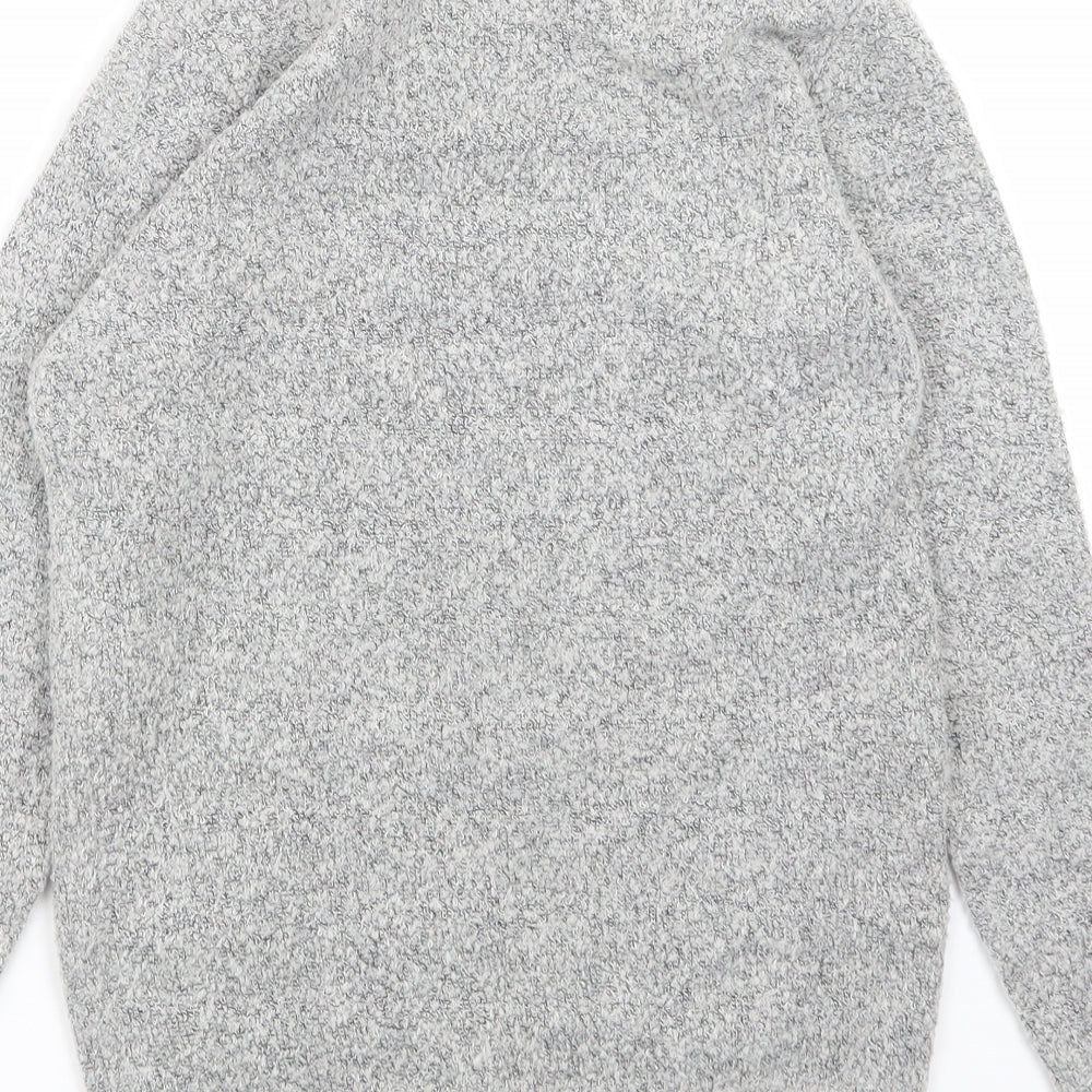 M&Co Womens Grey   Basic T-Shirt Size 8