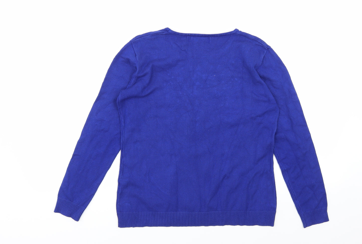 Just Elegance Womens Blue   Basic T-Shirt Size S