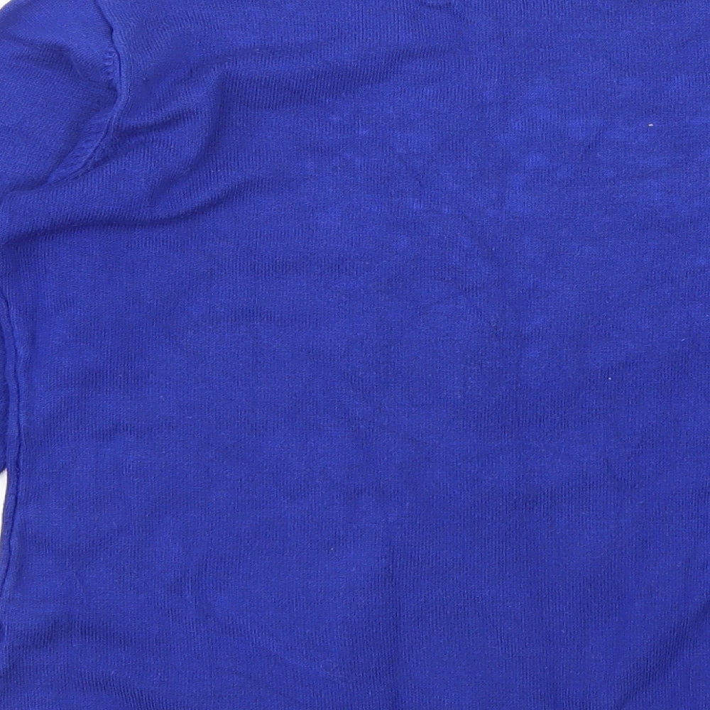 Just Elegance Womens Blue   Basic T-Shirt Size S