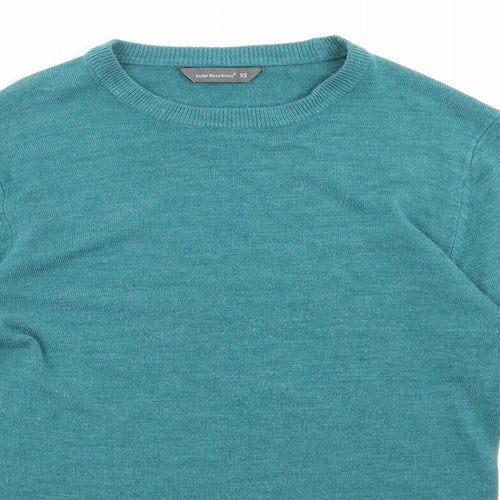 Cedar Wood State Mens Green   Pullover Sweatshirt Size XS