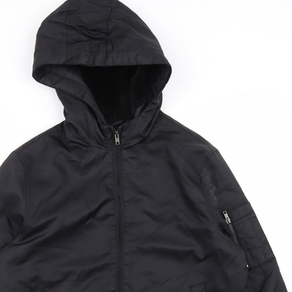 Topman Mens Black   Bomber Jacket Jacket Size M