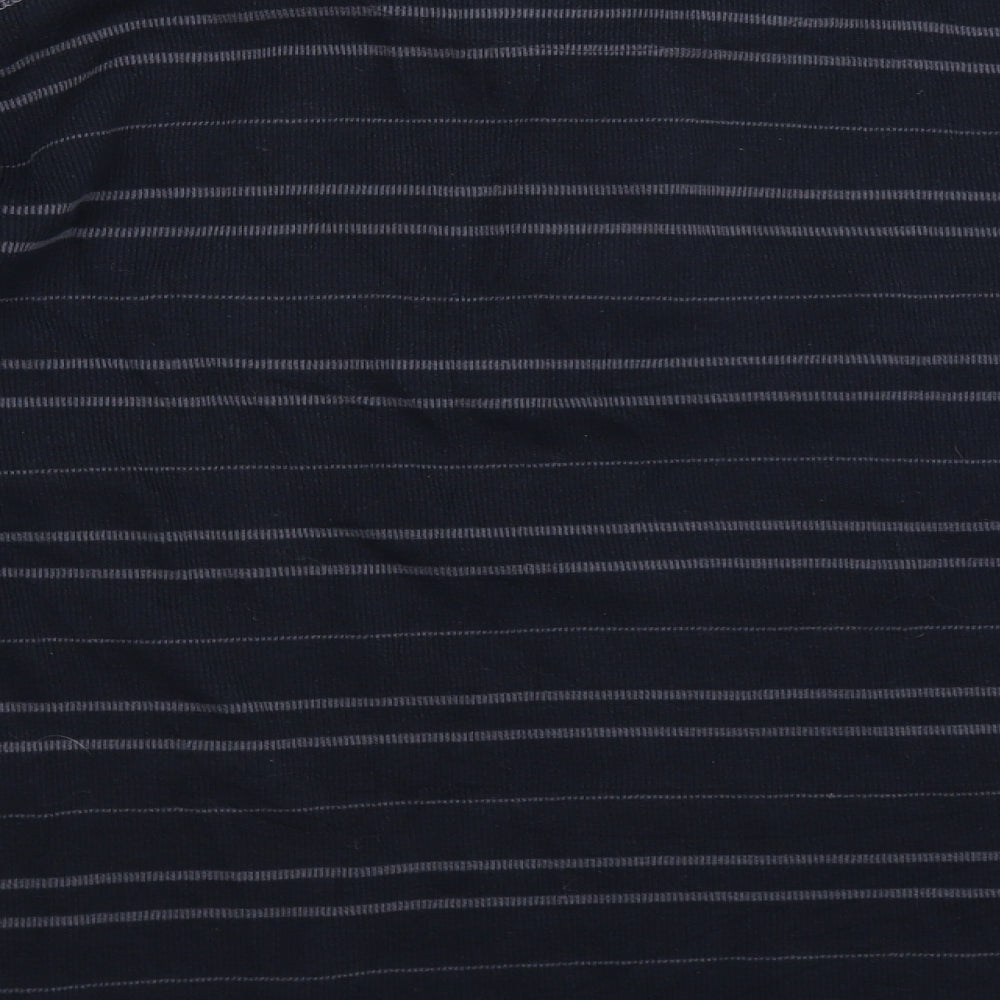 Burton Mens Blue Striped  Pullover Sweatshirt Size L