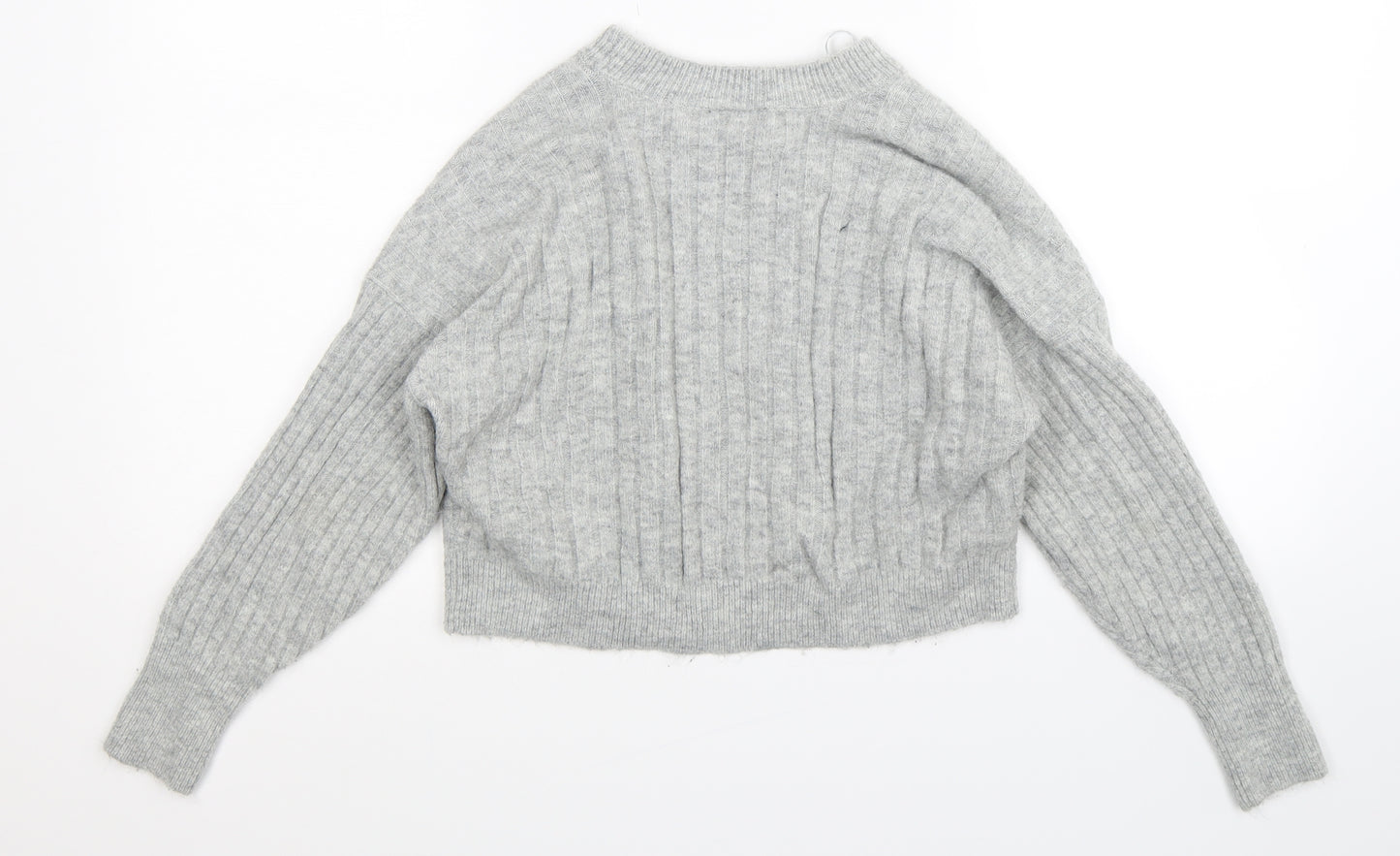 Topshop Womens Grey  Knit Pullover Jumper Size 8