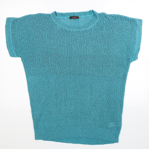 Savoir Womens Blue  Knit Pullover Jumper Size 20