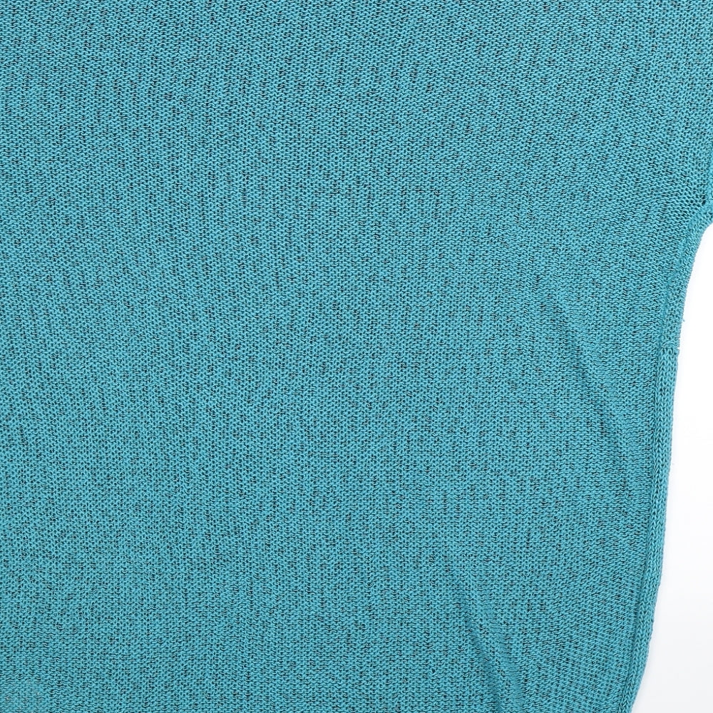 Savoir Womens Blue  Knit Pullover Jumper Size 20