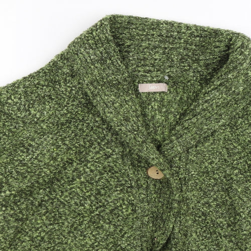 Soon Womens Green  Knit Cardigan Jumper Size 10