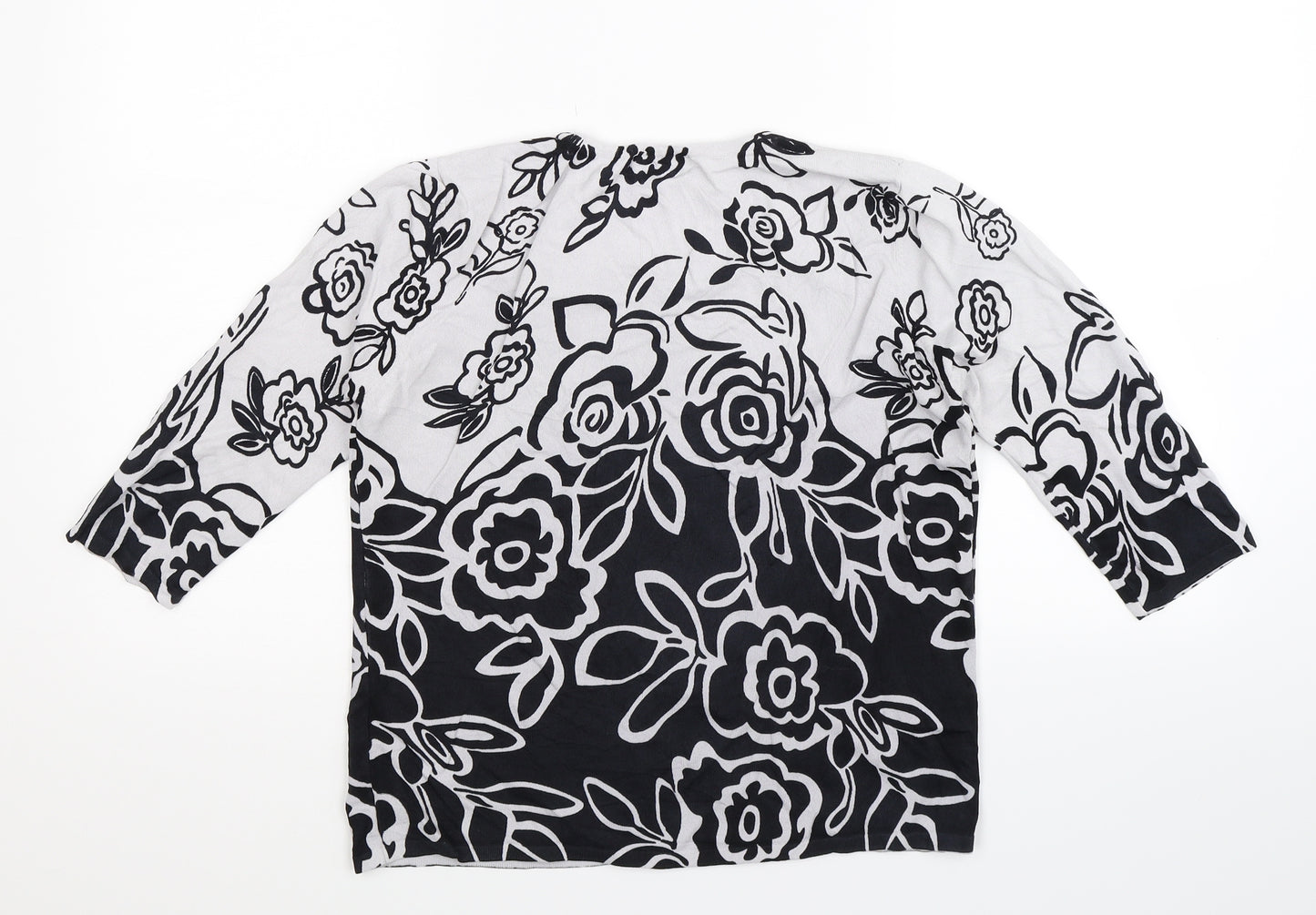 Casamia Womens Multicoloured Floral  Basic T-Shirt Size M