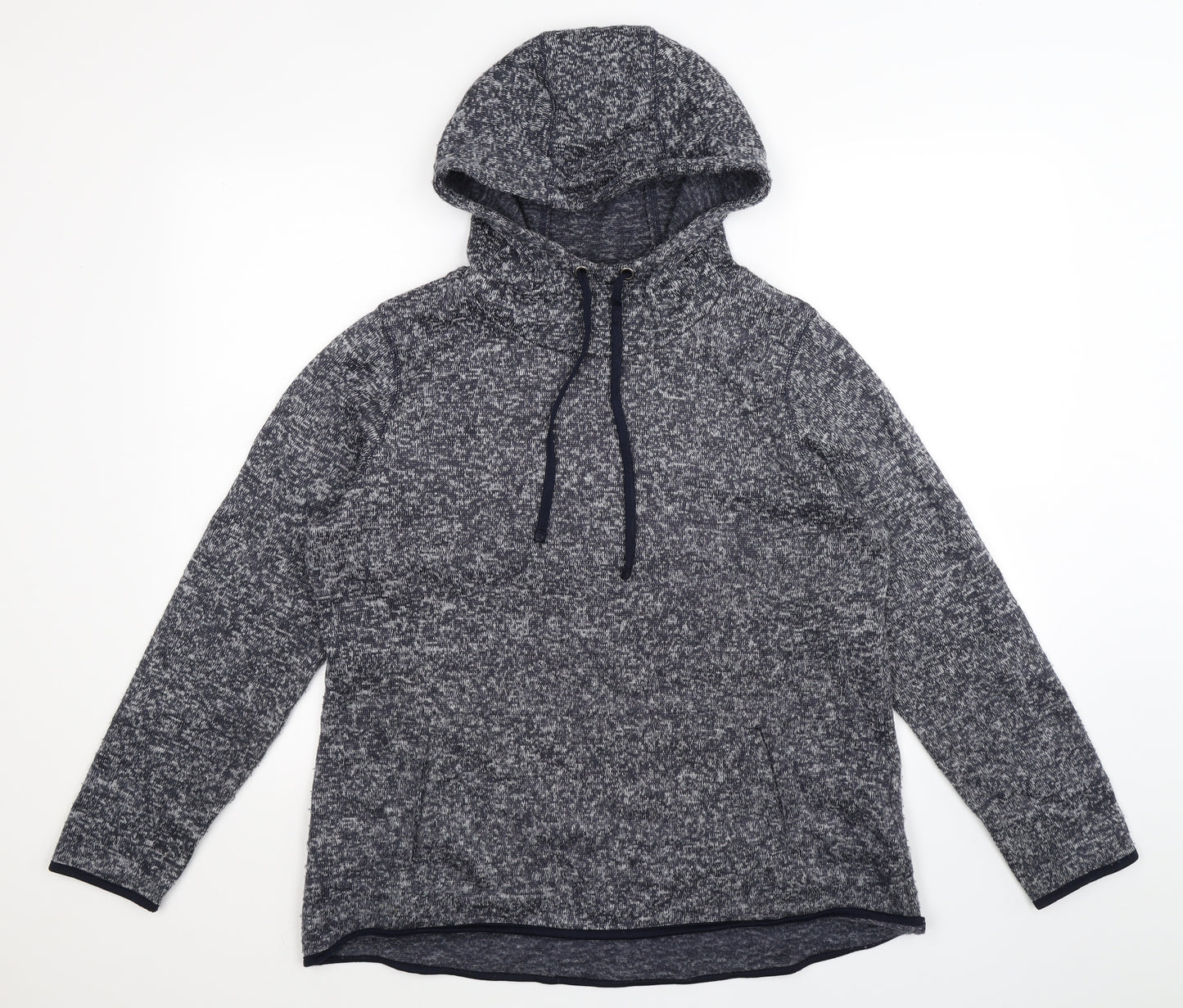 Souluxe Mens Blue  Knit Pullover Hoodie Size L