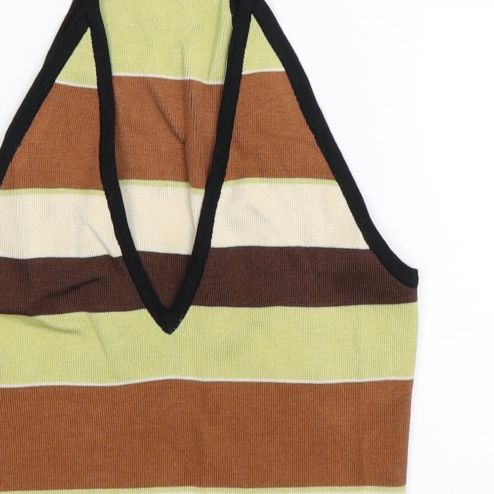NEXT Womens Multicoloured Striped Knit Pullover Jumper Size 12