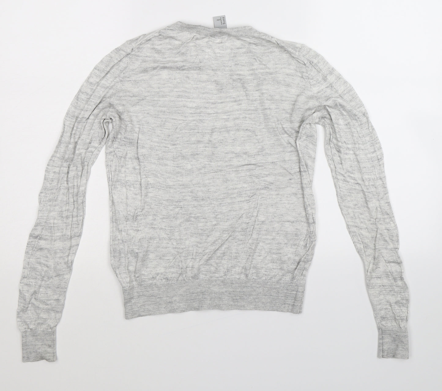 H&M Womens Grey  Knit Pullover Jumper Size M