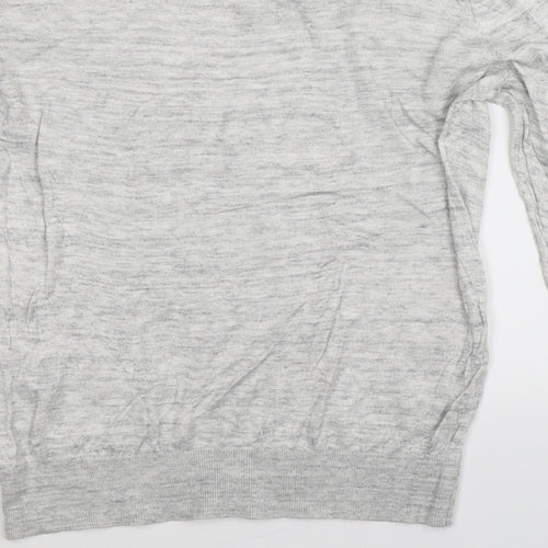 H&M Womens Grey  Knit Pullover Jumper Size M