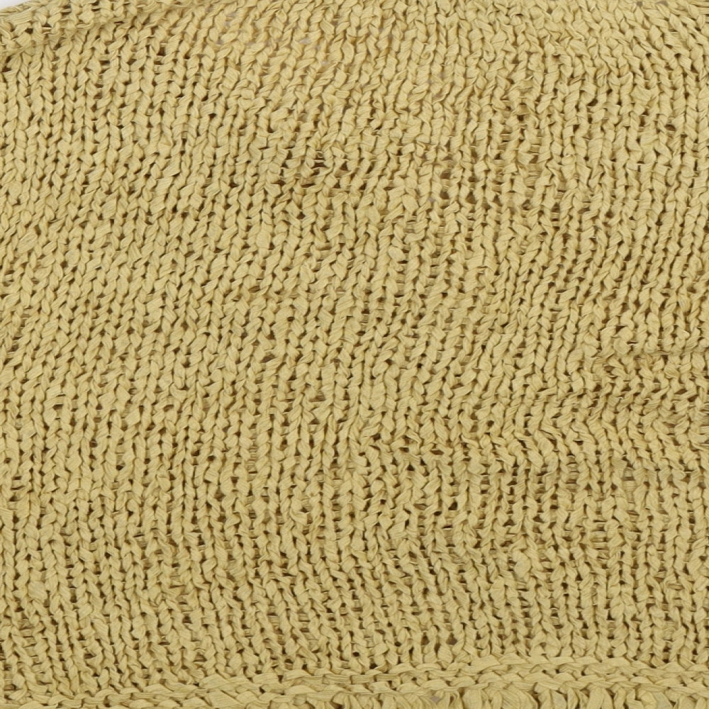 Oui Womens Beige  Knit Cardigan Jumper Size M