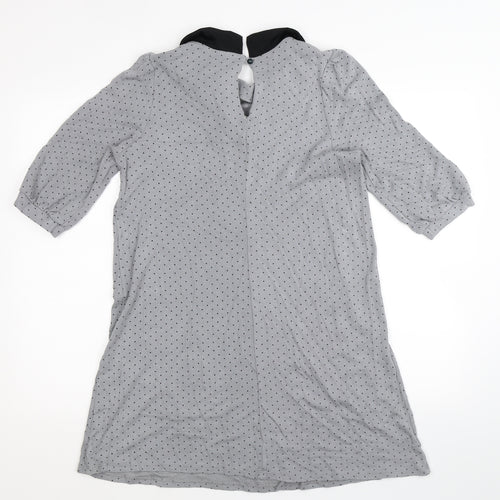 CODE Womens Grey Polka Dot  Mini  Size 12