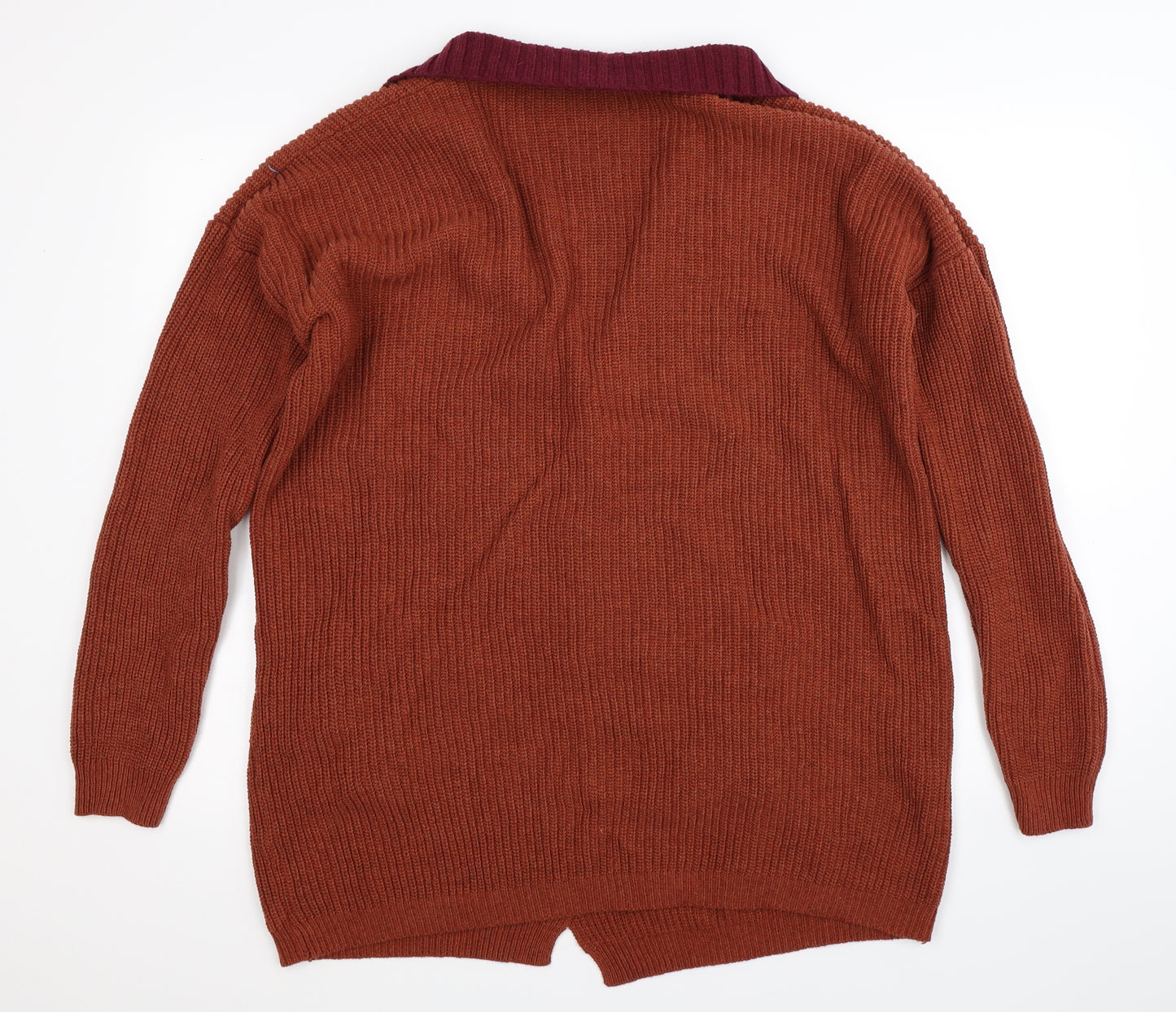 Preworn Womens Brown  Knit Cardigan Jumper Size 3XL