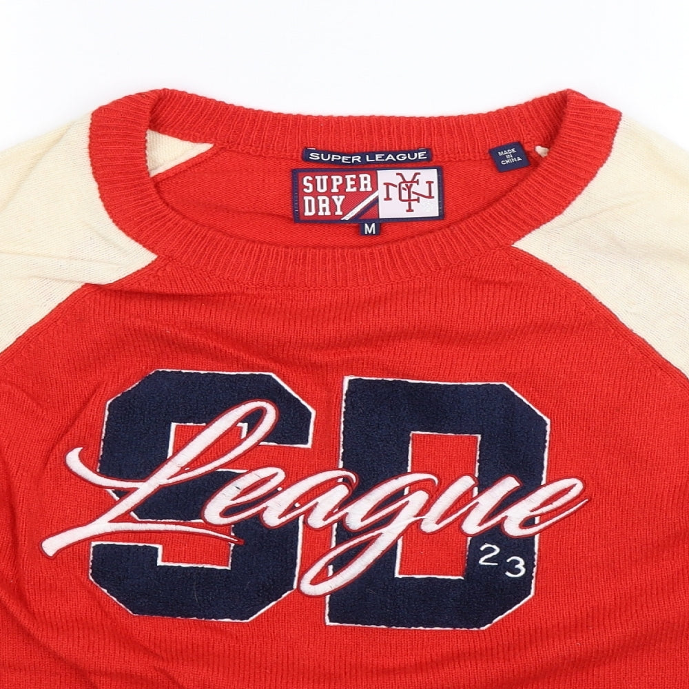 Superdry Womens Multicoloured  Knit Pullover Jumper Size M