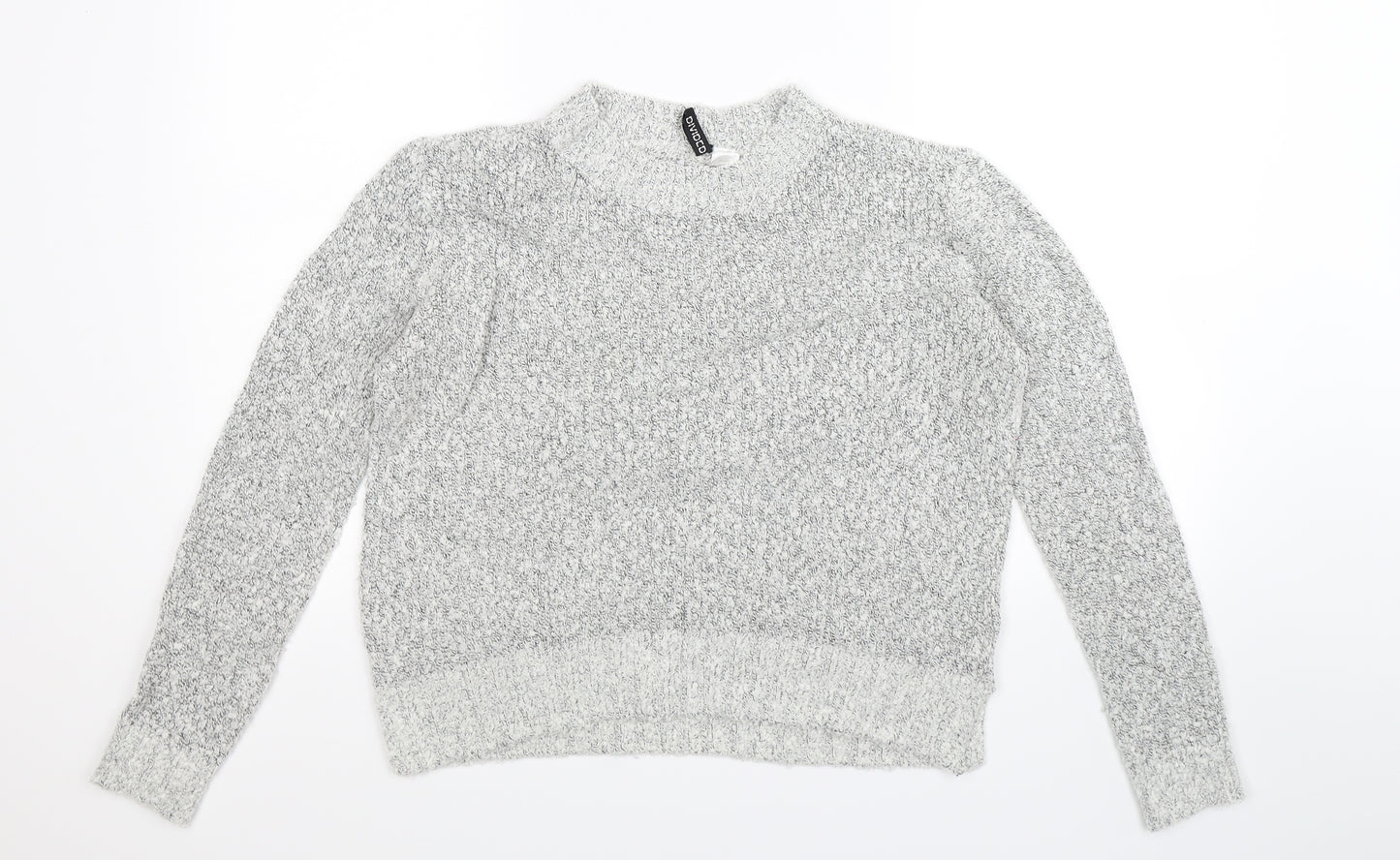 Divided Womens Grey  Knit Pullover Jumper Size S