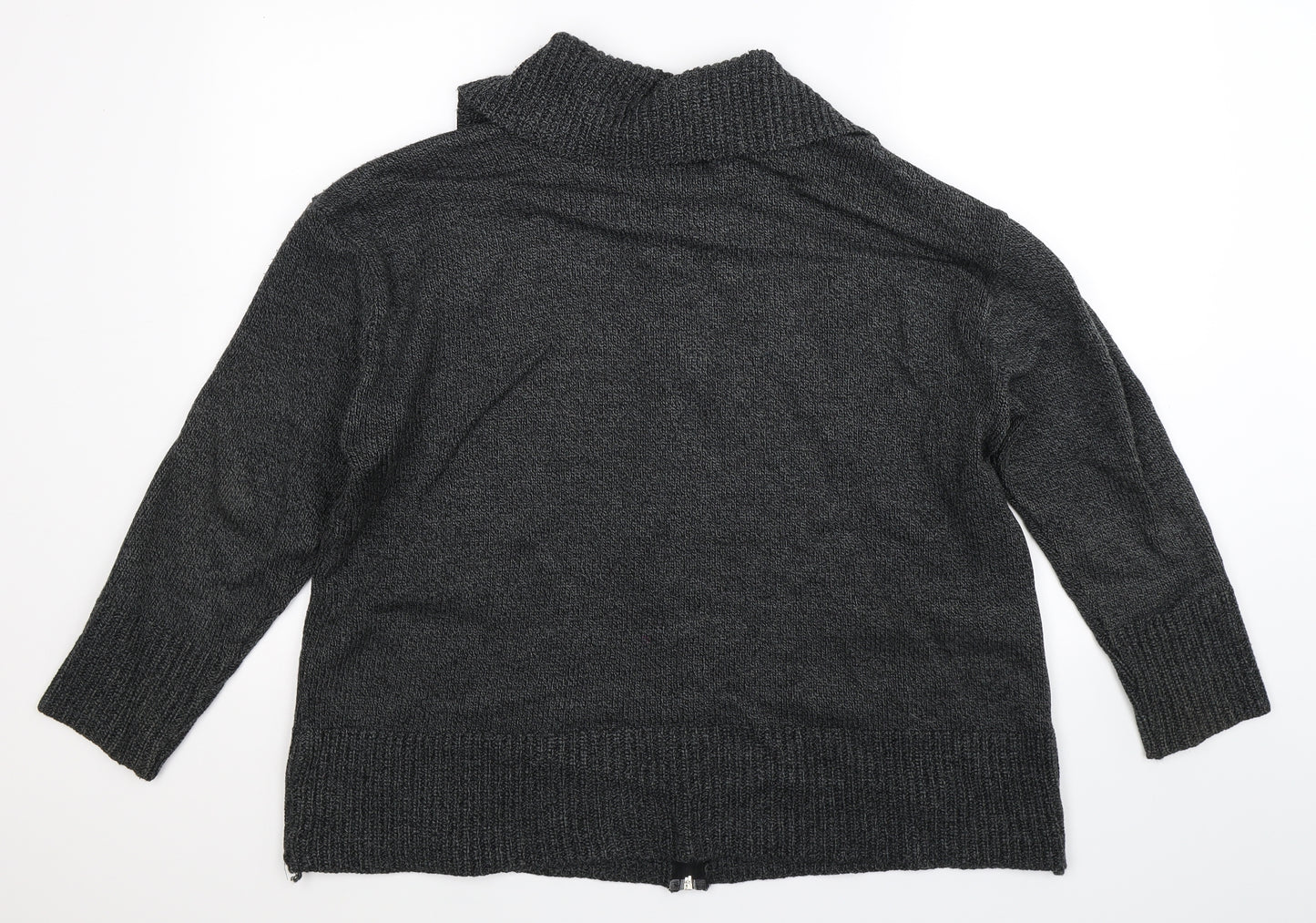 First Catch Womens Grey  Knit Cardigan Jumper Size XL