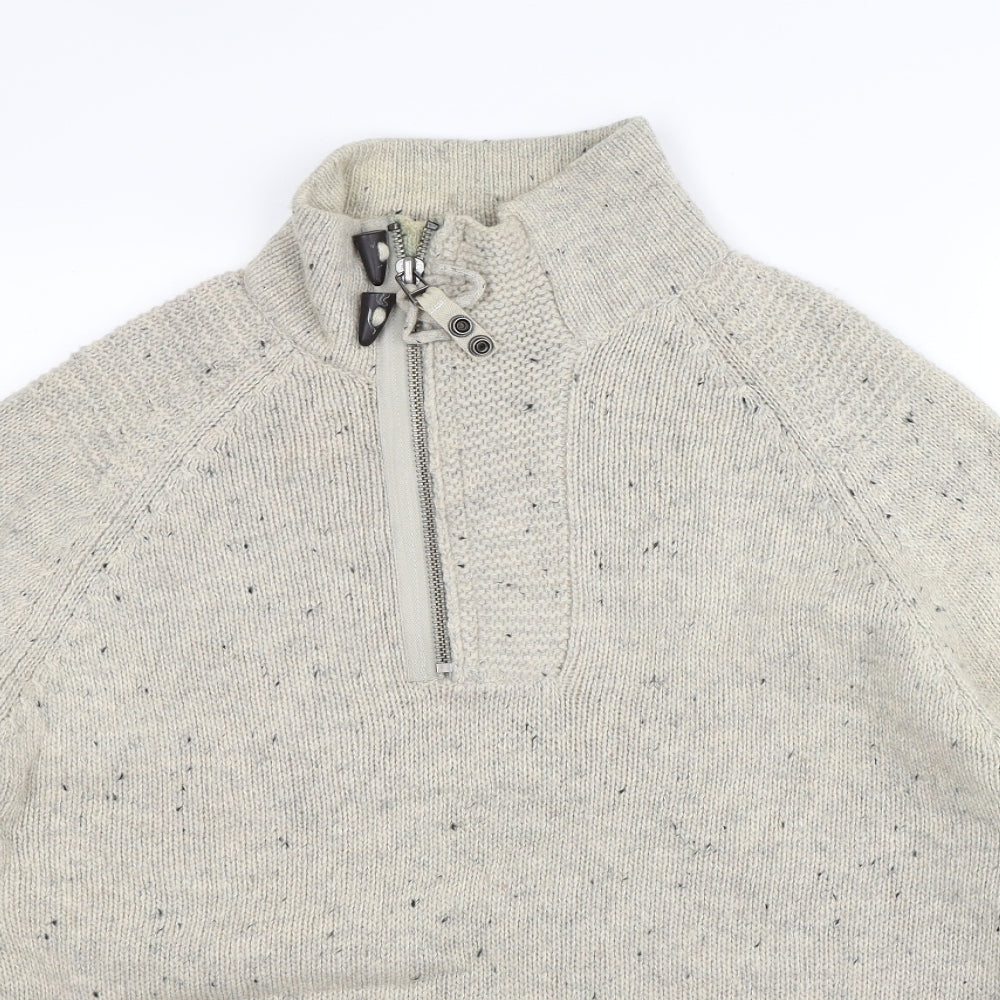 River Island Mens Grey  Knit Pullover Jumper Size XL