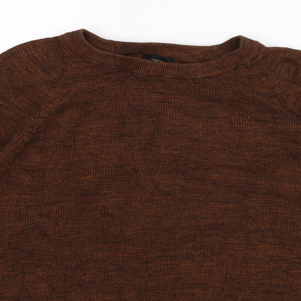NEXT Mens Brown  Knit Pullover Jumper Size L