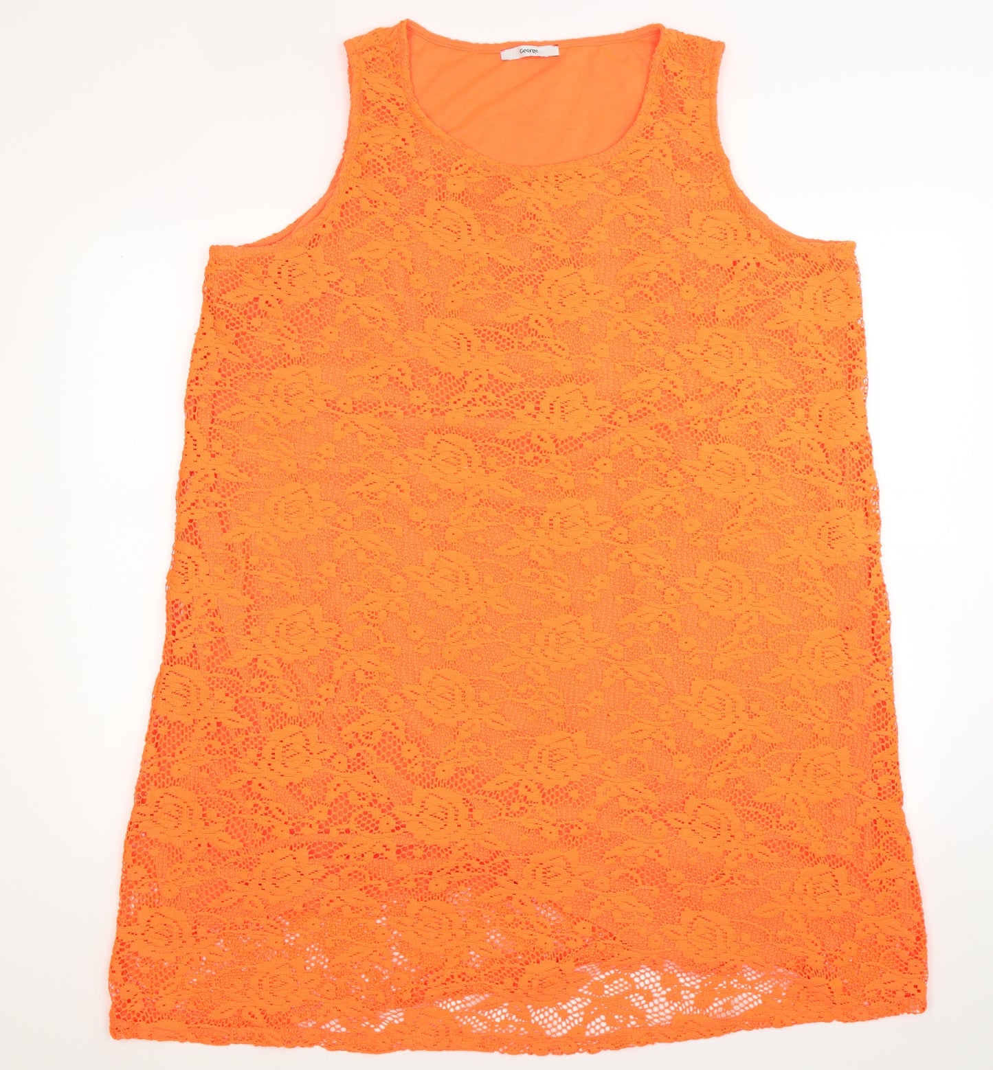 George Womens Orange   Jumper Dress  Size 22