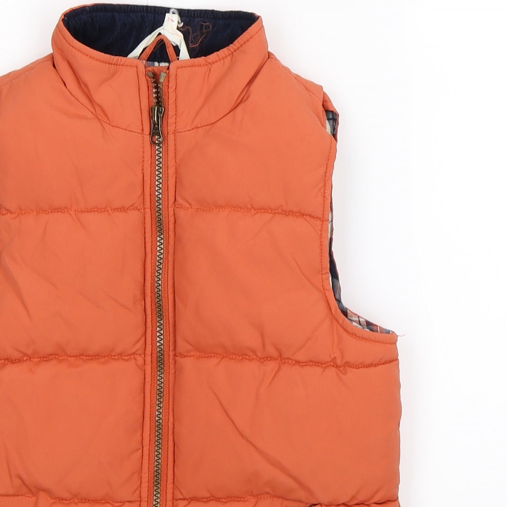 John Lewis Boys Brown   Gilet Jacket Size 7 Years
