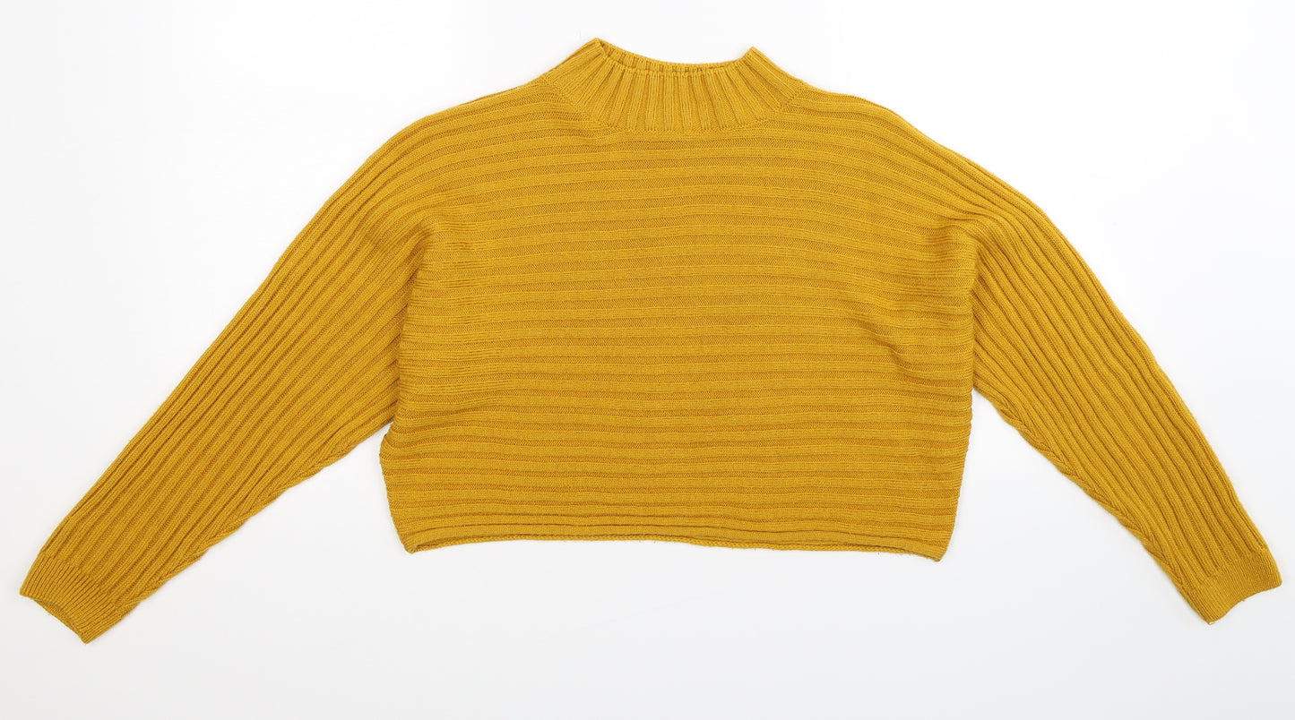 New Look Girls Yellow  Knit Pullover Jumper Size 12-13 Years  - Oversized
