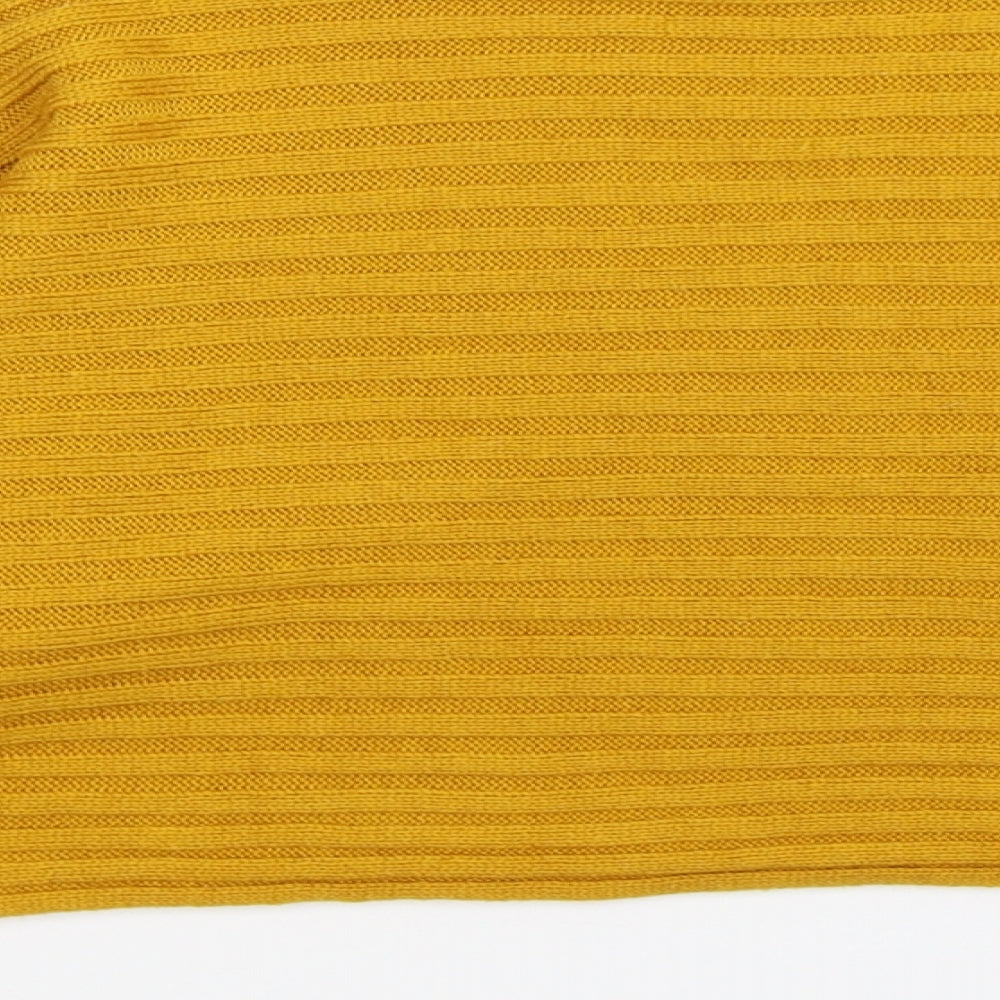New Look Girls Yellow  Knit Pullover Jumper Size 12-13 Years  - Oversized