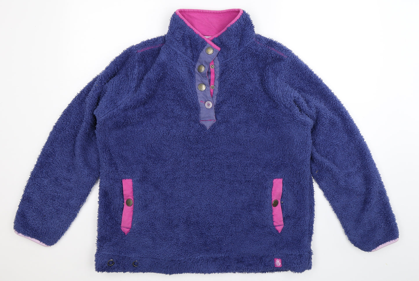 Tayberry Womens Blue  Fleece Jacket  Size M