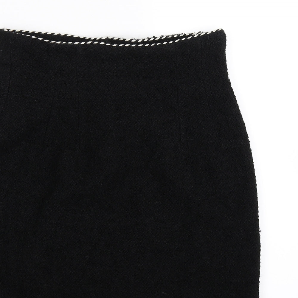 Richards Womens Black  Knit Straight & Pencil Skirt Size 10