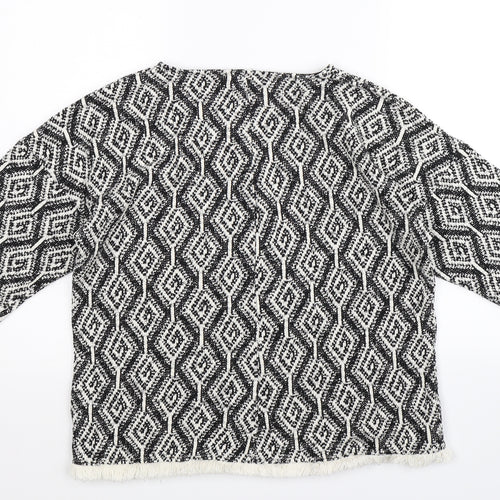 Bonmarché Womens Multicoloured Geometric Knit Pullover Jumper Size 10