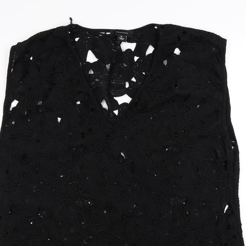 Atmosphere Womens Black Floral  Basic Blouse Size XL
