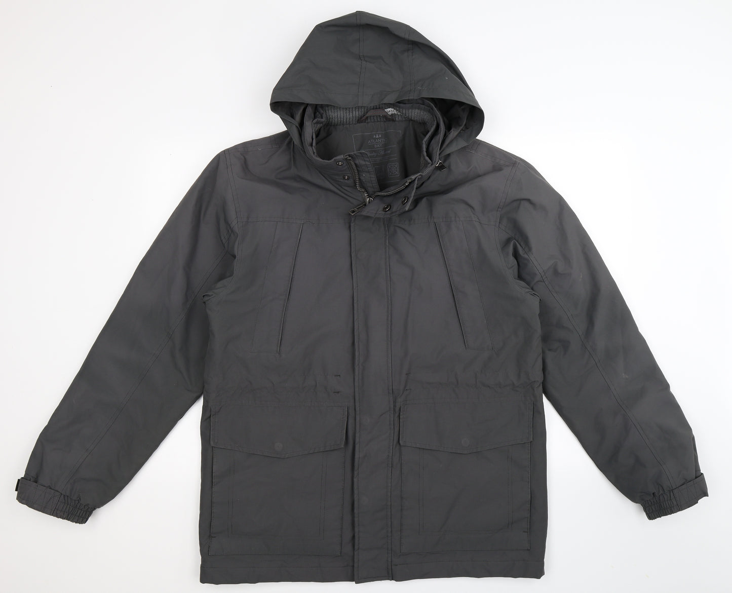 Atlantic Bay Mens Grey   Jacket Coat Size M