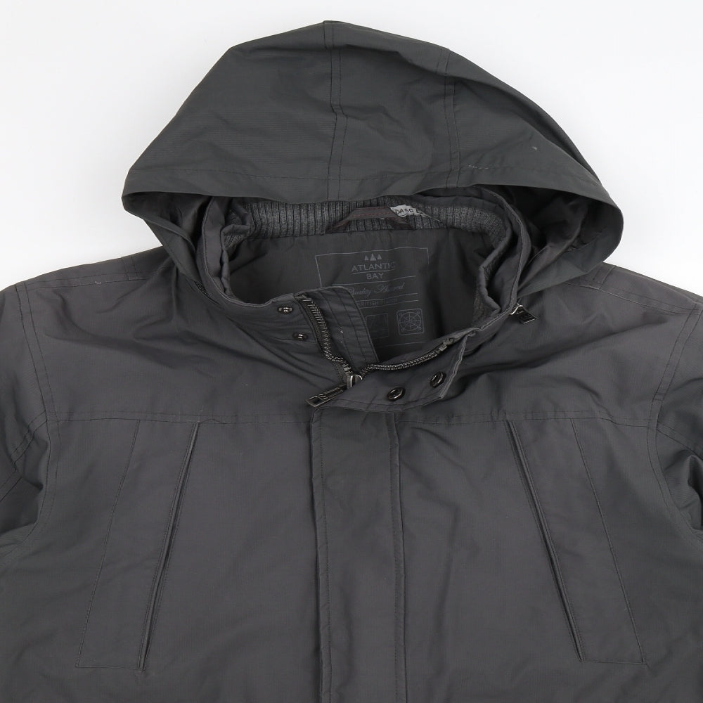 Atlantic Bay Mens Grey   Jacket Coat Size M