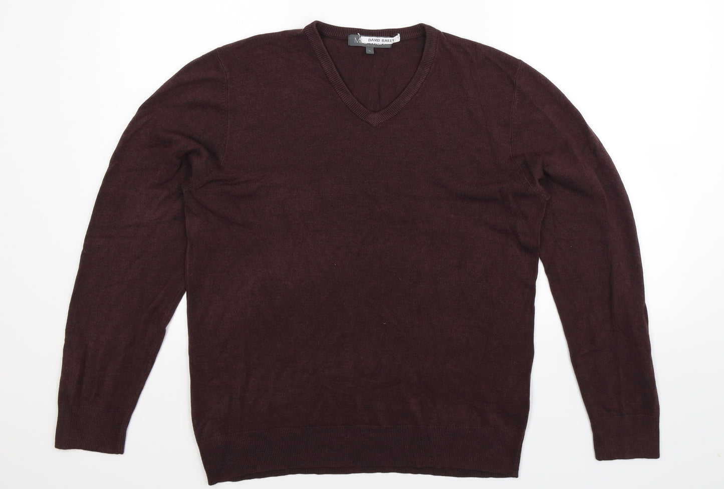 Marks and Spencer Mens Brown  Knit Pullover Jumper Size L