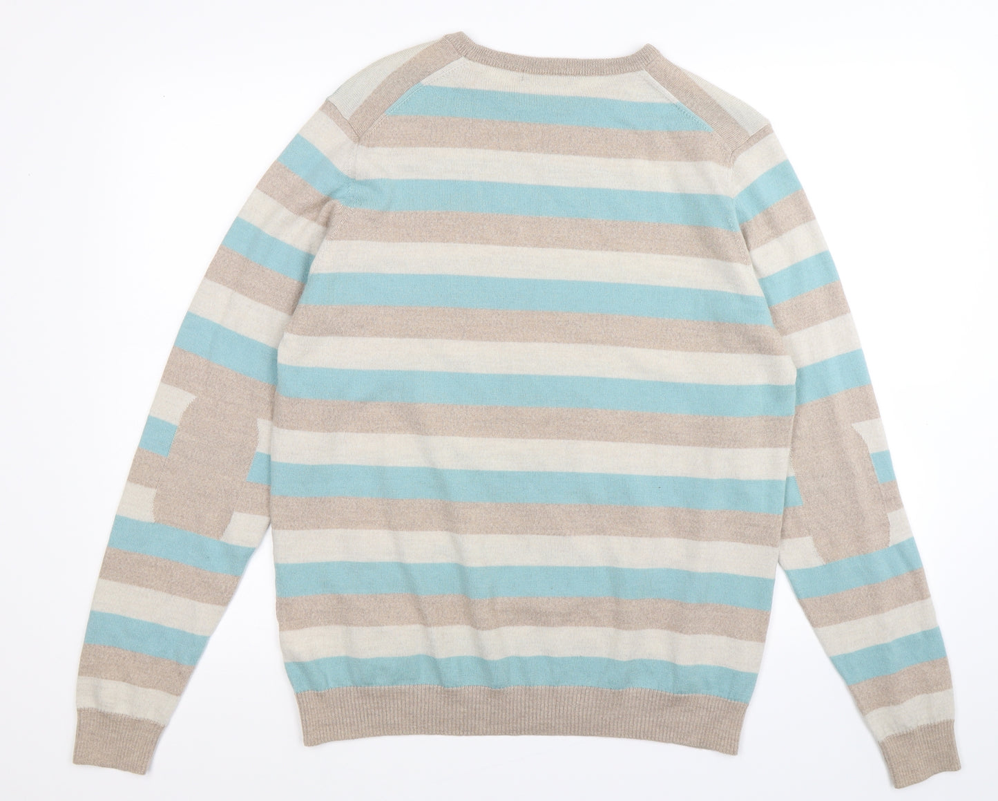 Marks and Spencer Womens Multicoloured Striped Knit Pullover Jumper Size M
