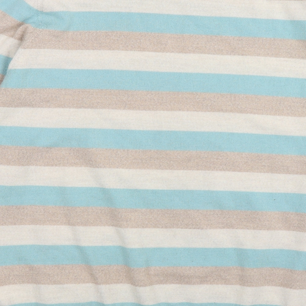 Marks and Spencer Womens Multicoloured Striped Knit Pullover Jumper Size M