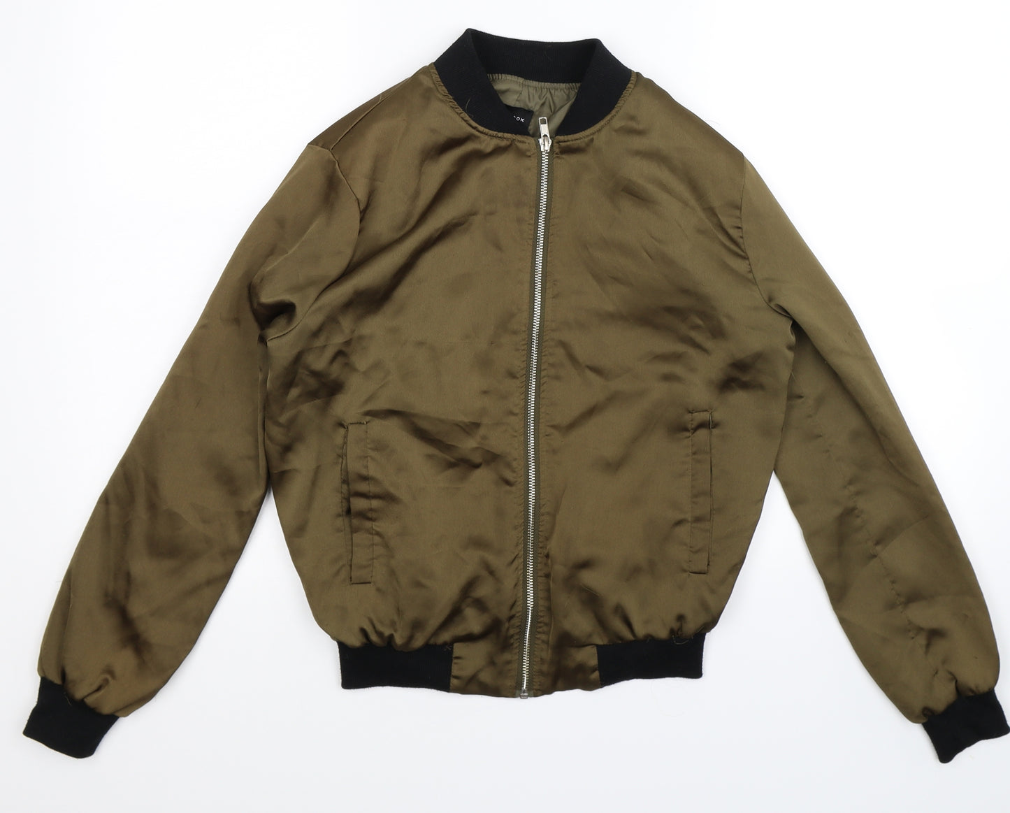 New Look Girls Green   Bomber Jacket Jacket Size 12-13 Years