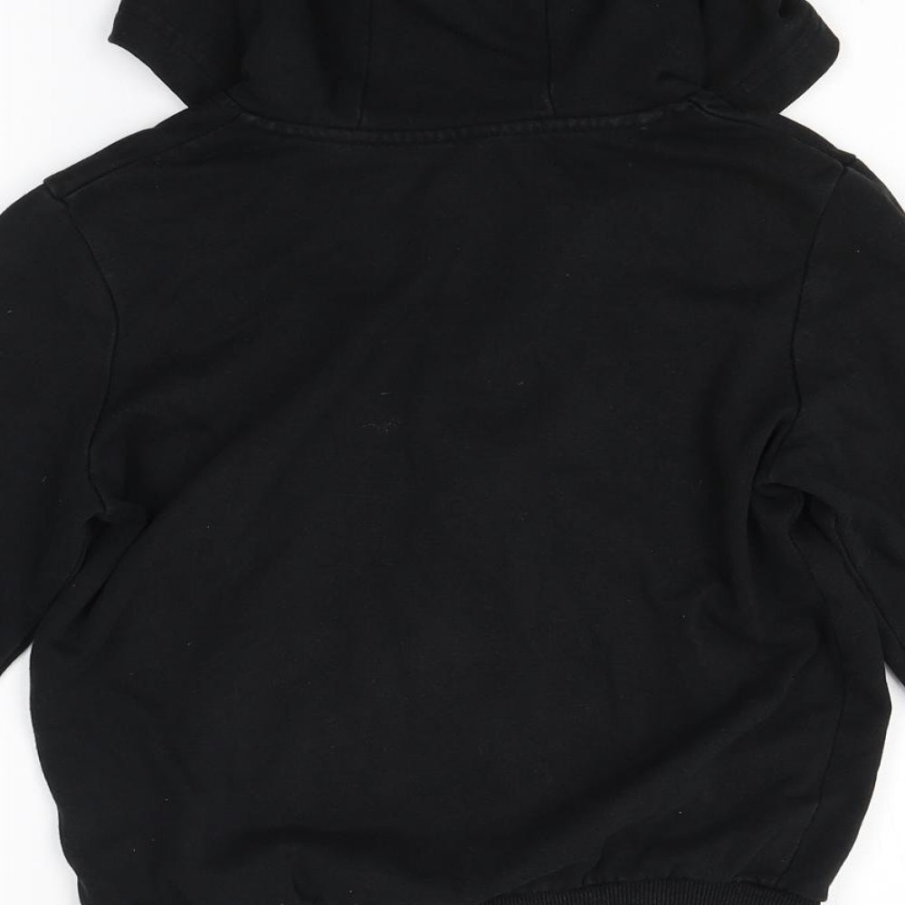George Boys Black   Full Zip Hoodie Size 8-9 Years