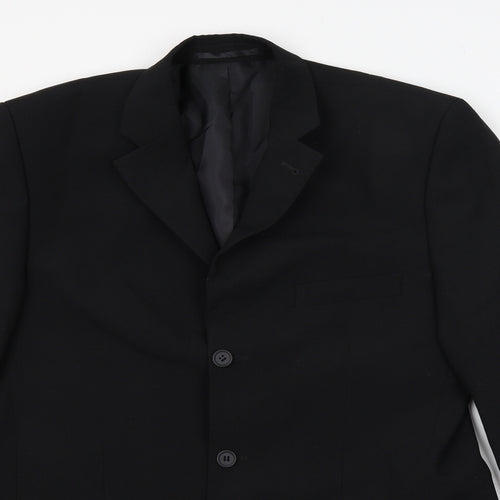 George Mens Black   Jacket Suit Jacket Size 40