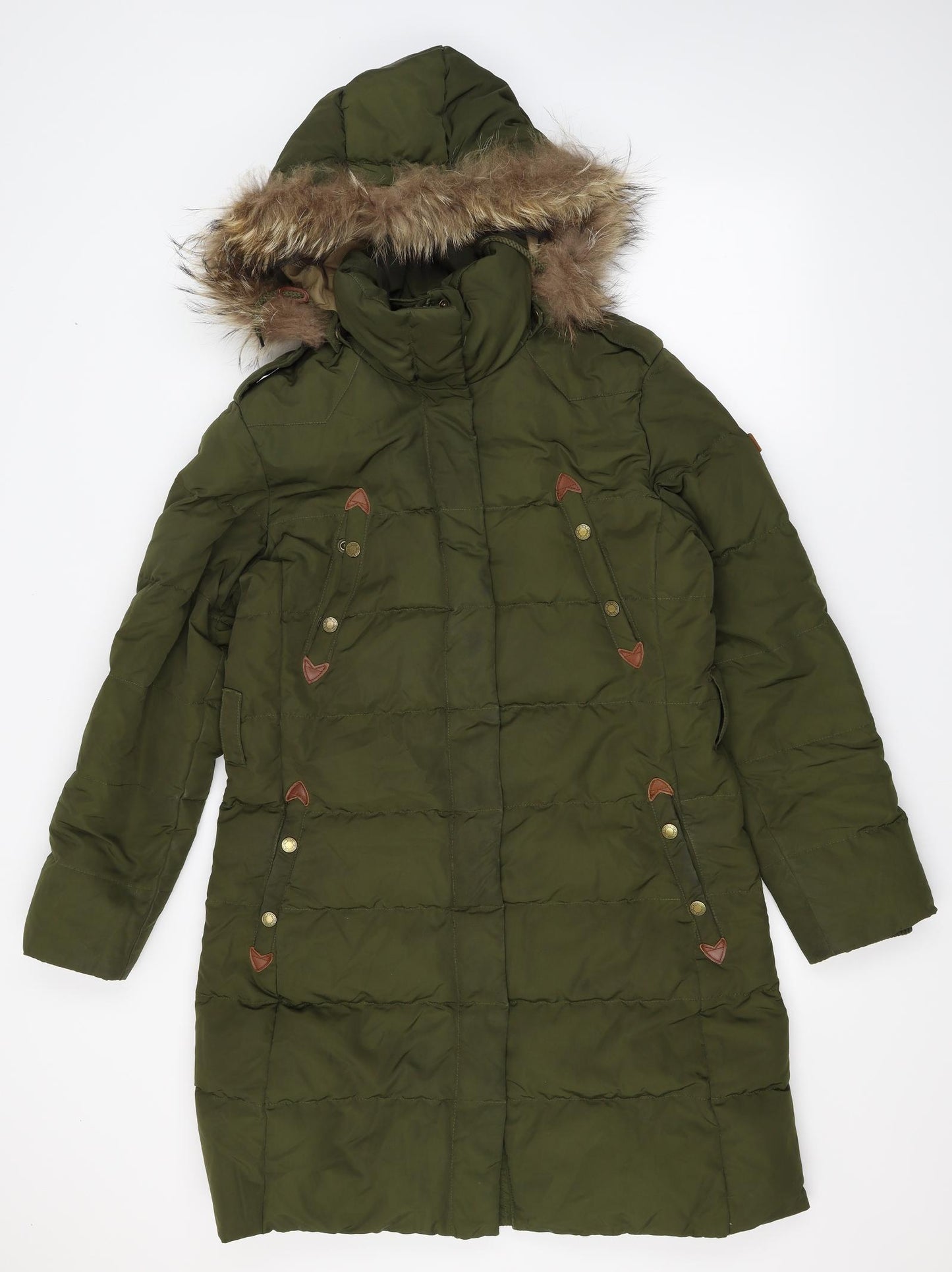Aigle Womens Green   Parka Coat Size 12