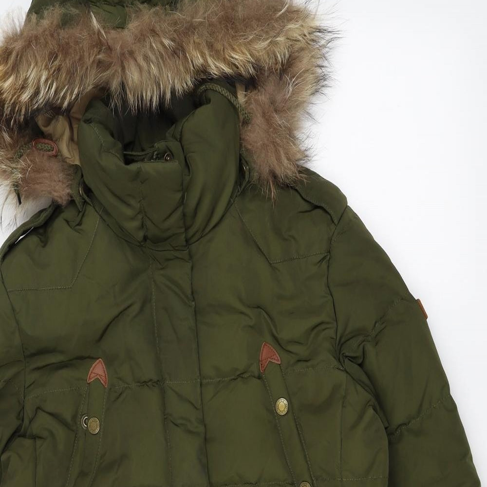 Aigle Womens Green   Parka Coat Size 12
