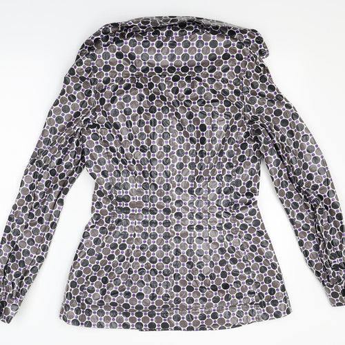 DEPT Womens Brown Polka Dot  Rain Coat Coat Size XS
