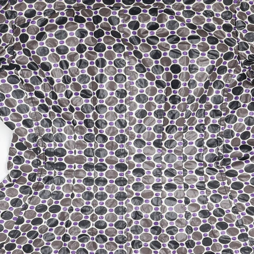 DEPT Womens Brown Polka Dot  Rain Coat Coat Size XS
