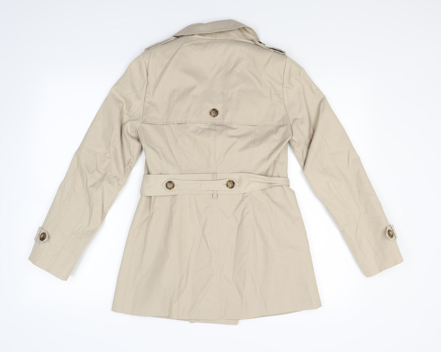 Debenhams Womens Beige   Trench Coat Coat Size 6