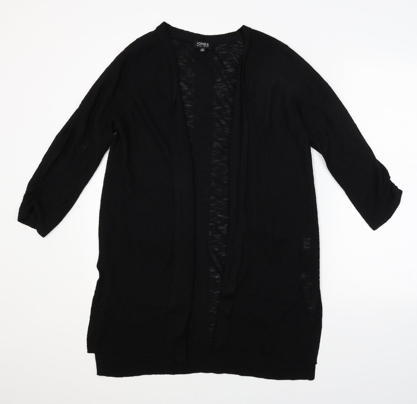 Jones New York Womens Black  Knit Cardigan Jumper Size M
